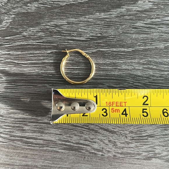 14k gold hoop earrings - Picture 2 of 2